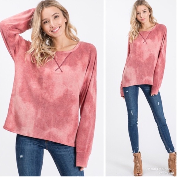 Tie-Dye Long-Sleeve Top - Picture 2 of 4